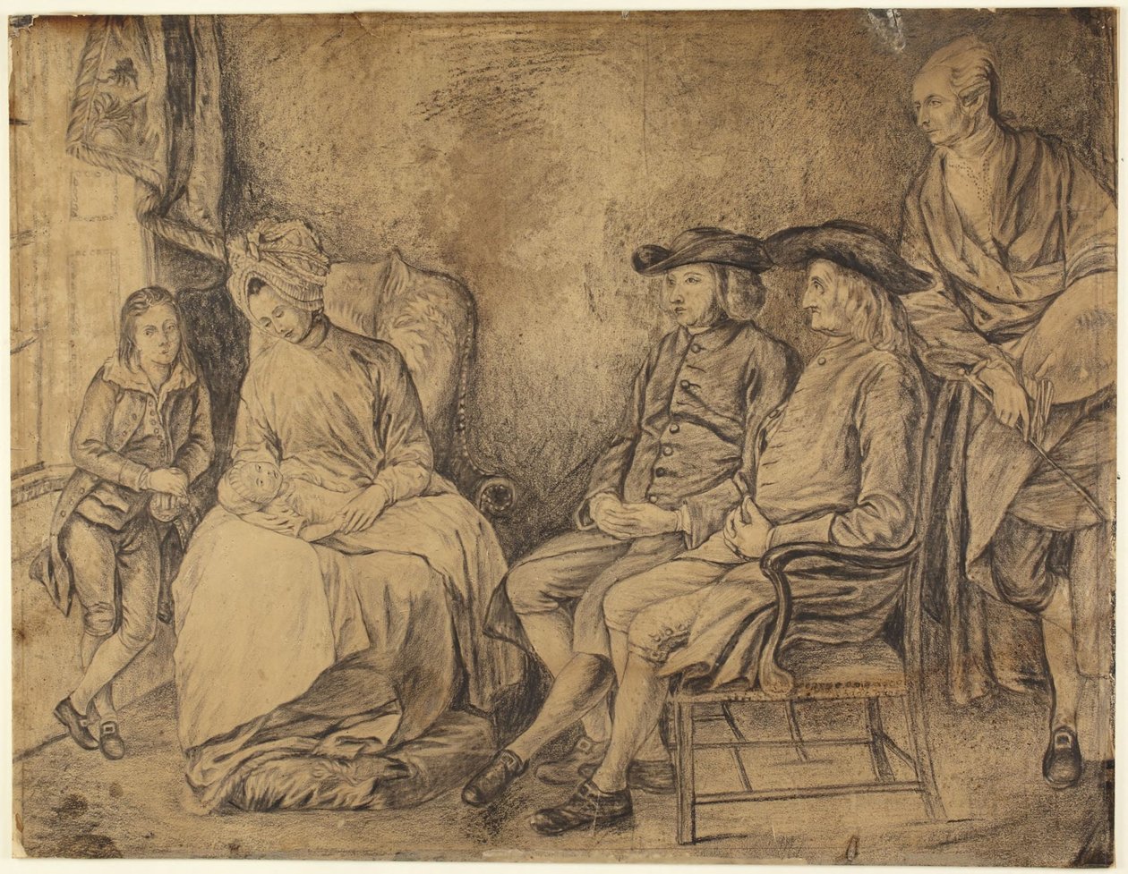 De familie van de kunstenaar door Benjamin West