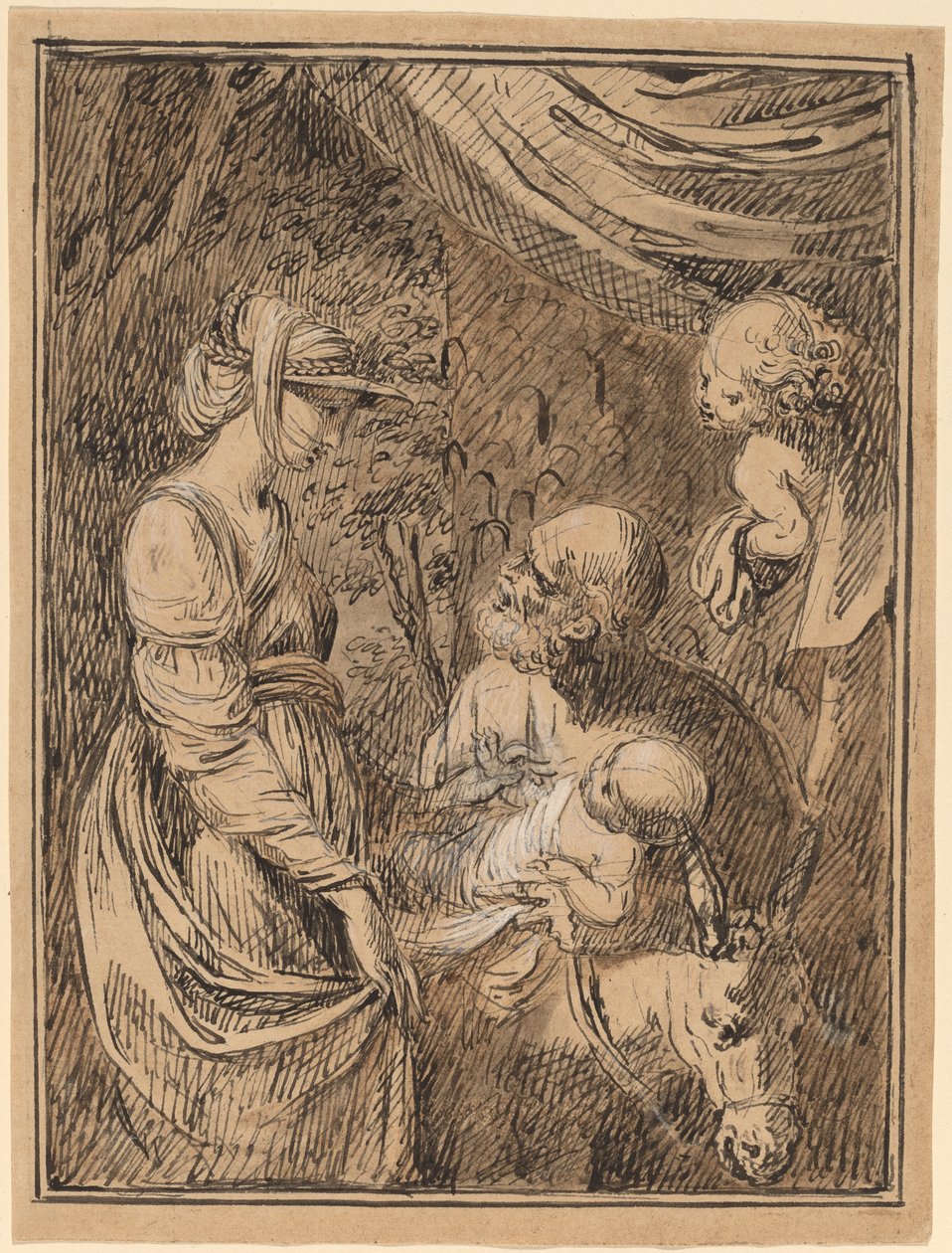 De Vlucht naar Egypte door Benjamin West