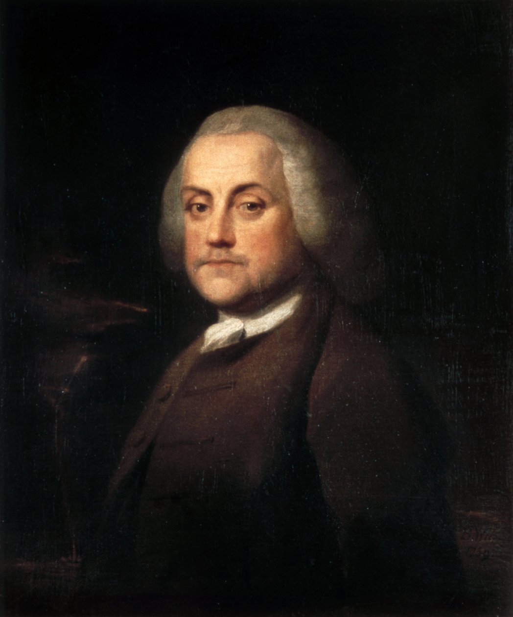 Benjamin Franklin door Benjamin Wilson