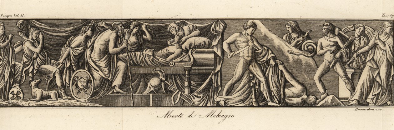 De dood van Meleager door Bennardoni Bennardoni