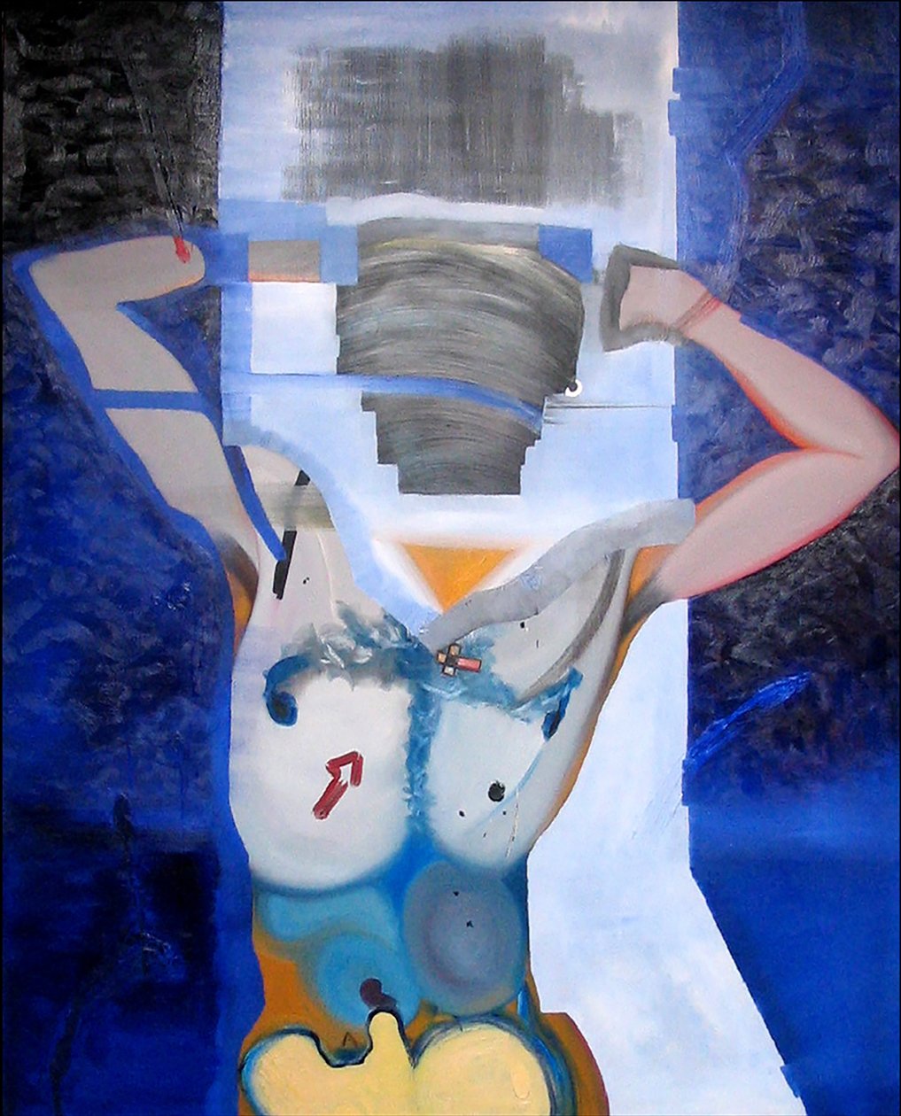 Homme libre, 2006 (olieverf en acryl op doek) door Benoit Erwann Boucherot