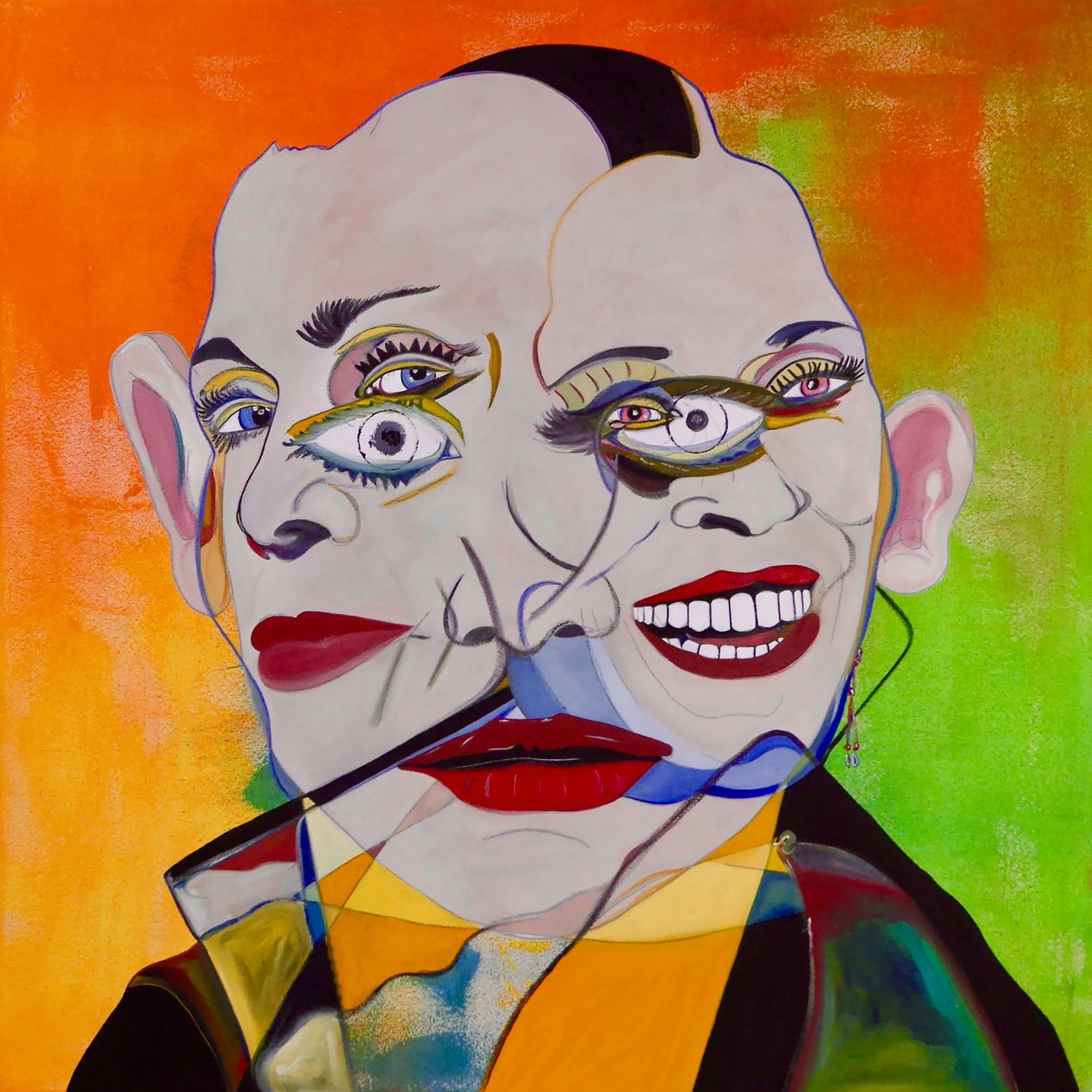 Mythe 4, 2021 (olieverf en acryl op doek) door Benoit Erwann Boucherot