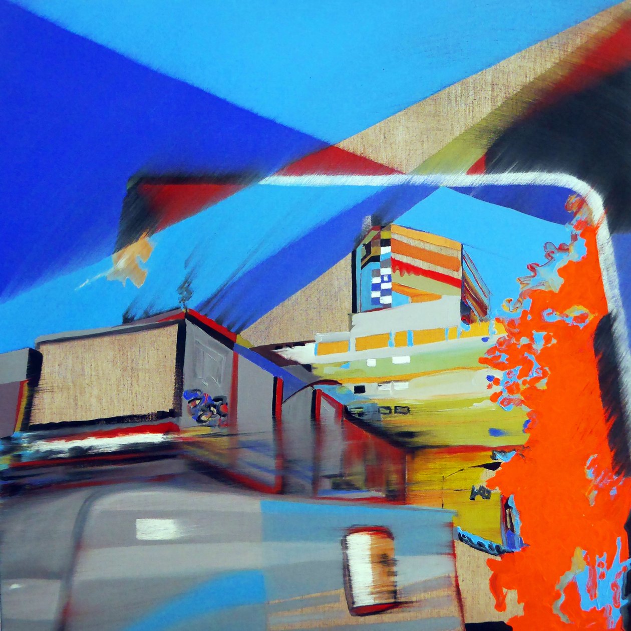 Landschap : Mexico 2, 2016 (olieverf op doek) door Benoit Erwann Boucherot