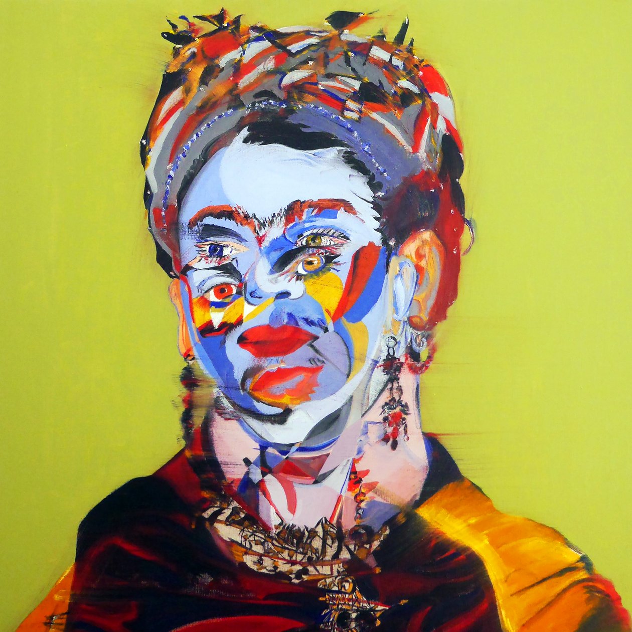 Surportret : Frida Kahlo, 2018 (olieverf op doek) door Benoit Erwann Boucherot