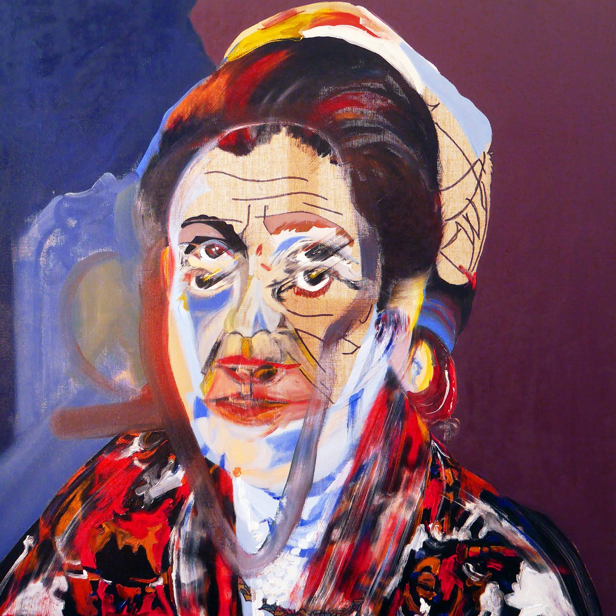 Surportret : Simone Veil, 2020 (olieverf op doek) door Benoit Erwann Boucherot