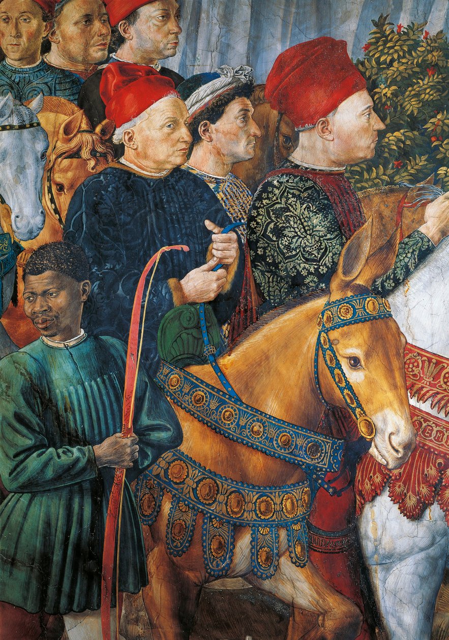 Cosimo de Oude, detail door Benozzo di Lese di Sandro Gozzoli