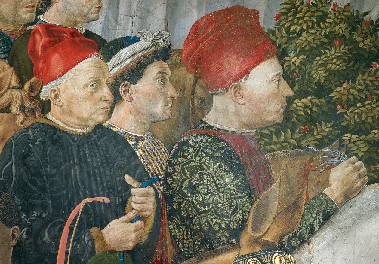 Processie van de Wijzen naar Bethlehem door Benozzo di Lese di Sandro Gozzoli