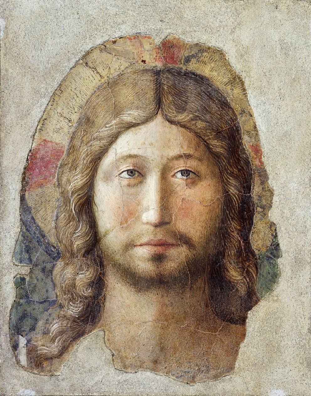 De Verlosser, door Benozzo Gozzoli, fresco door Benozzo di Lese di Sandro Gozzoli