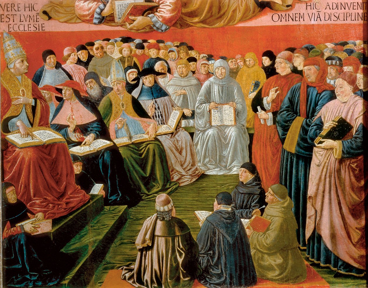 (detail) door Benozzo di Lese di Sandro Gozzoli