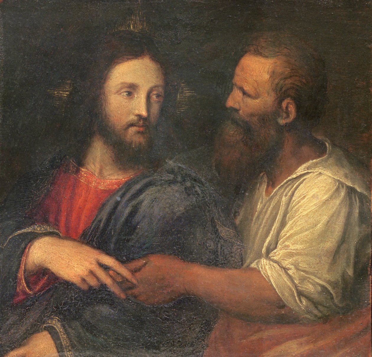 Christus met het Schattinggeld (paneel) door Benvenuto Tisi da Garofalo