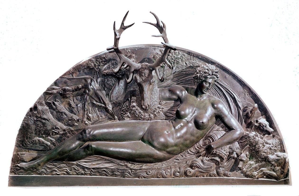 De nimf van Fontainebleau door Benvenuto Cellini