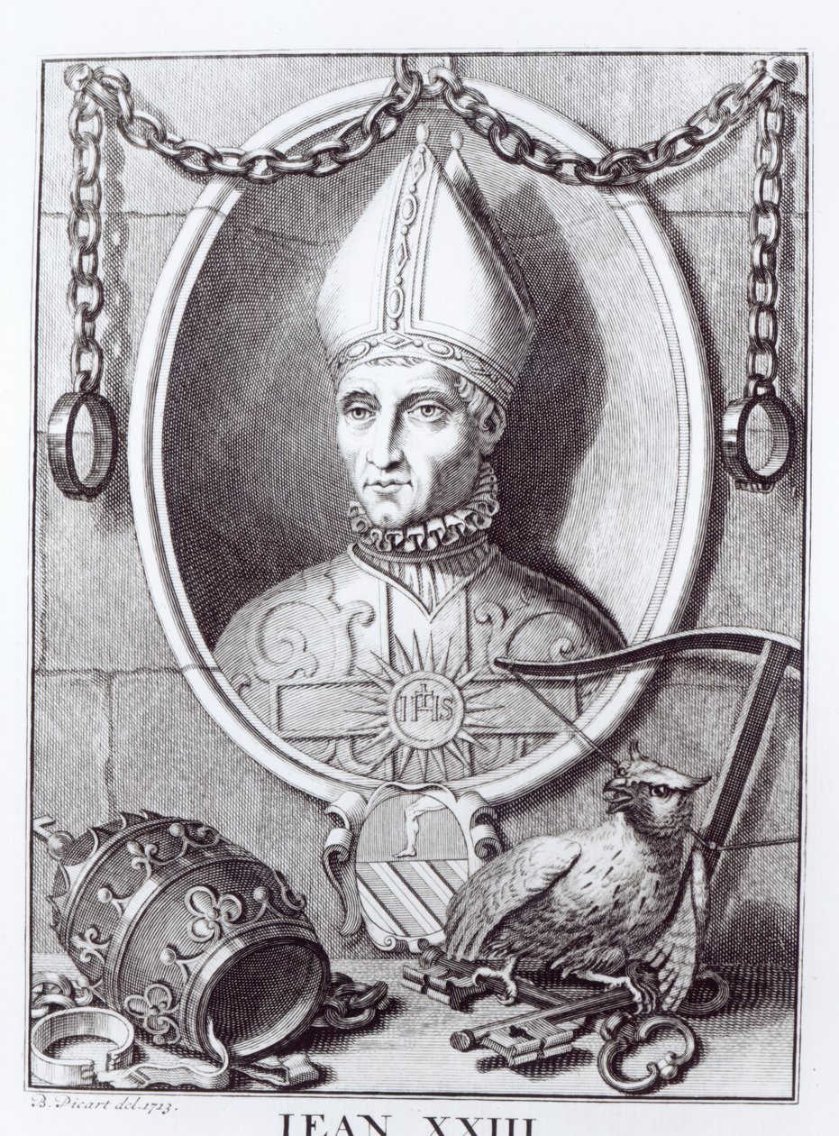 Antipaus Johannes XXIII, 1713 door Bernard Picart