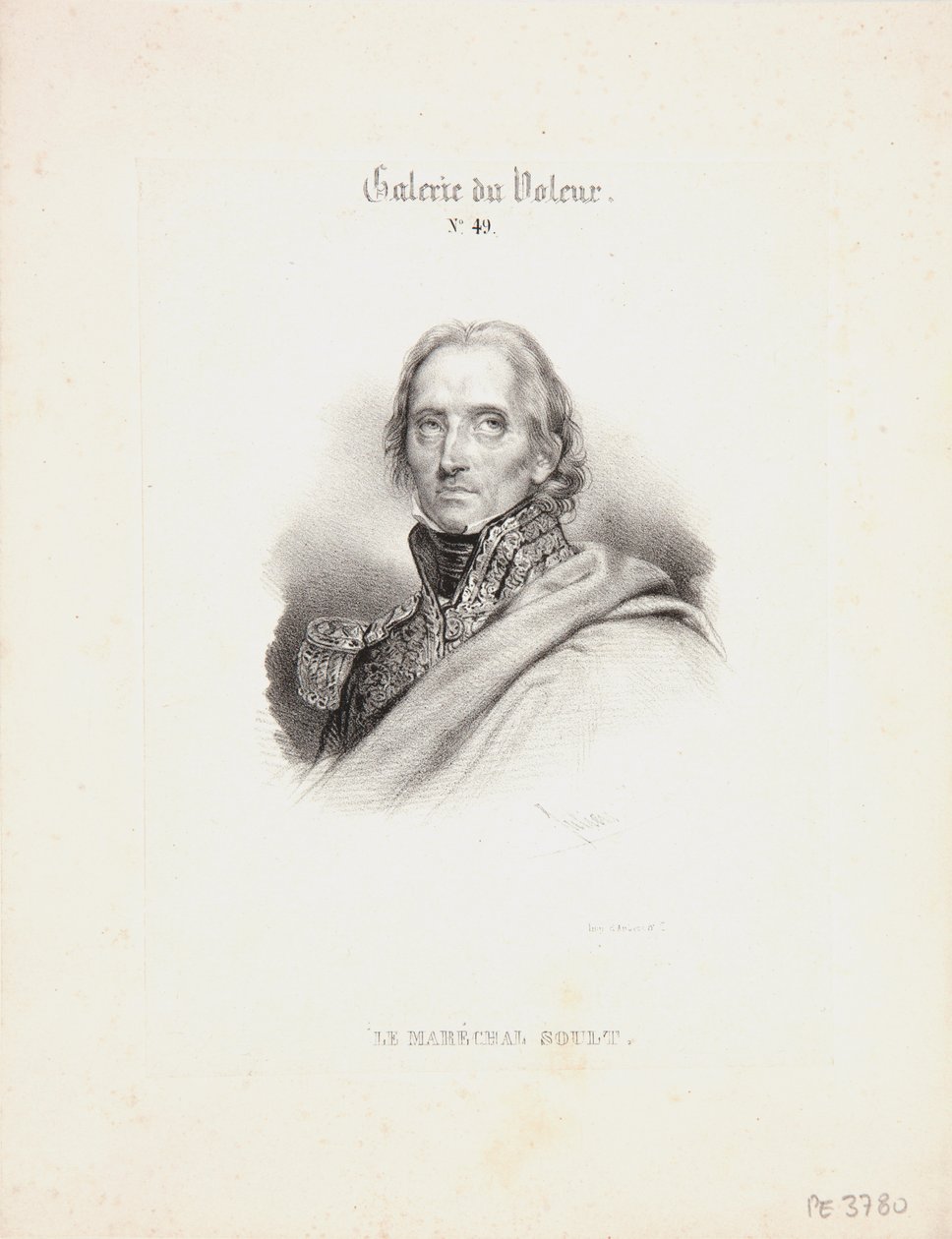 Maarschalk Soult, c.1840 door Bernard Romain Julien