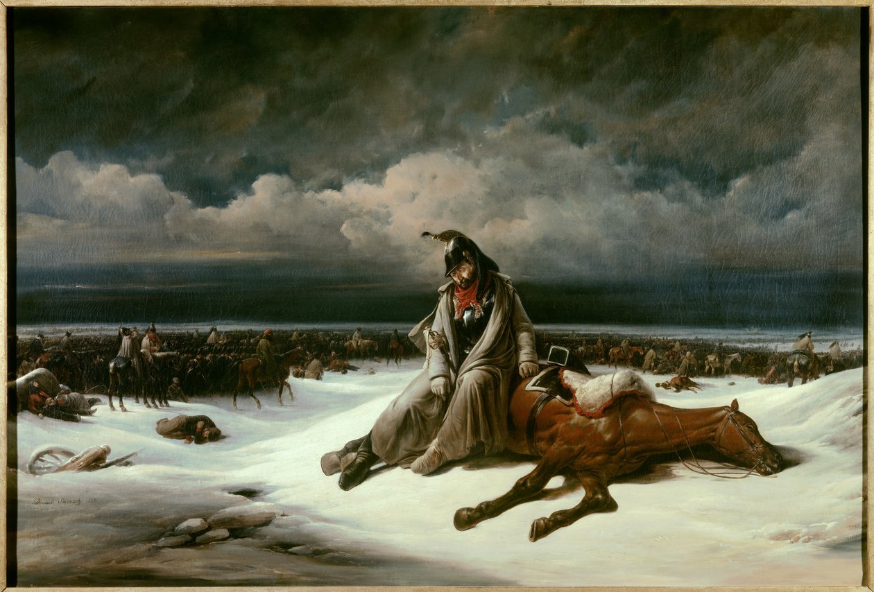 Terugtocht uit Rusland (1812) door Bernard Edouard Swebach
