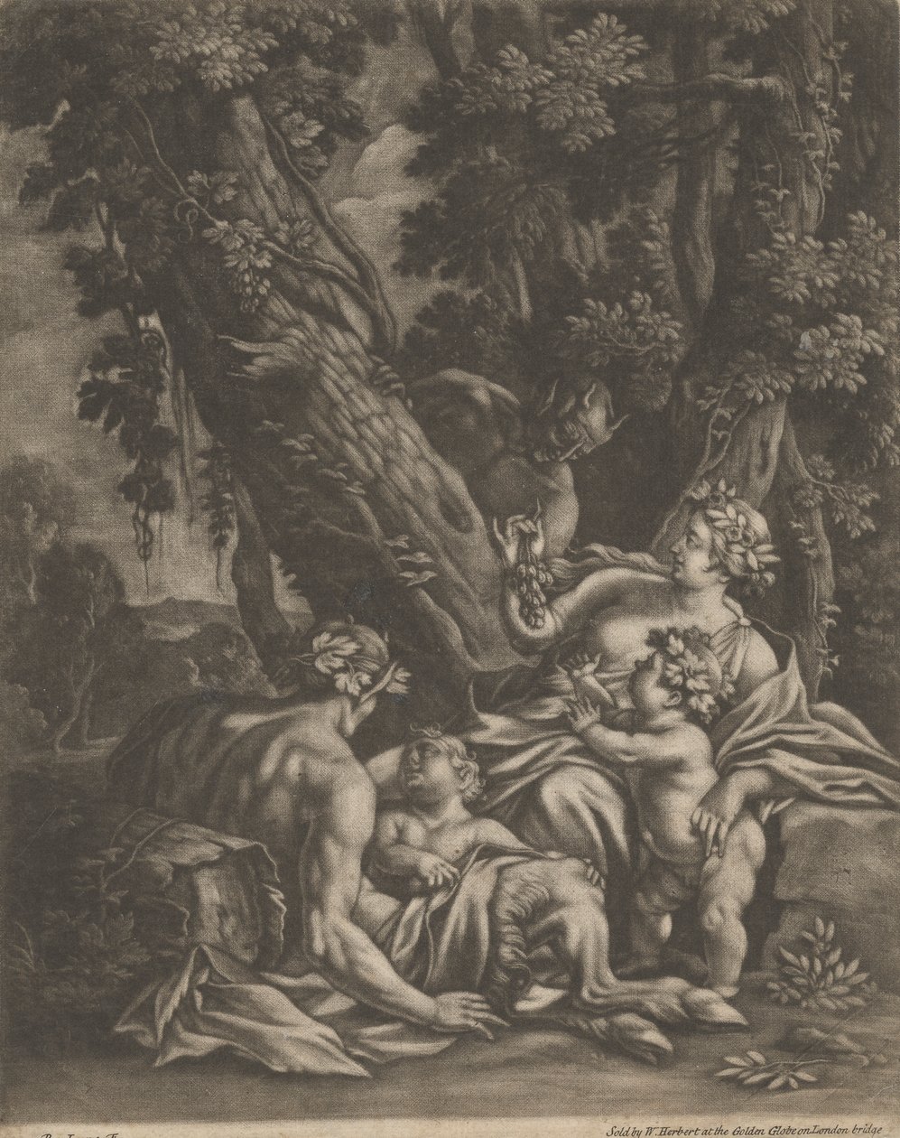 Een Satyr Familie door Bernard Lens