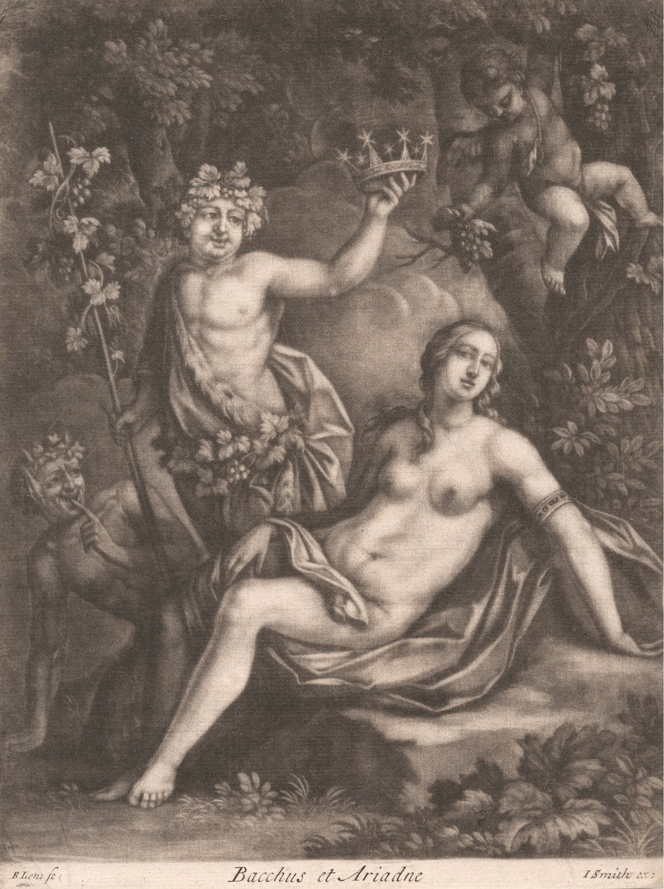 Bacchus en Ariadne door Bernard Lens