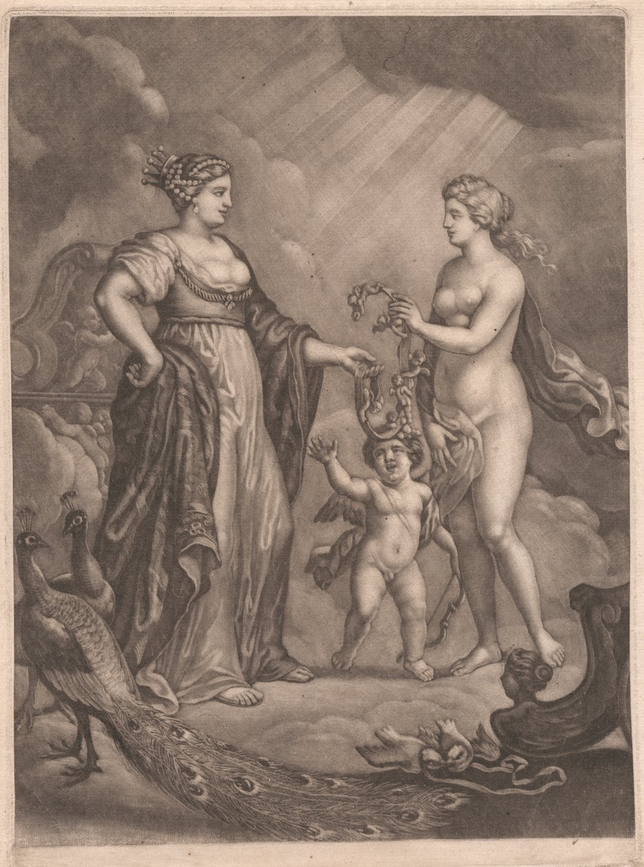 Juno, Venus en Cupido door Bernard Lens