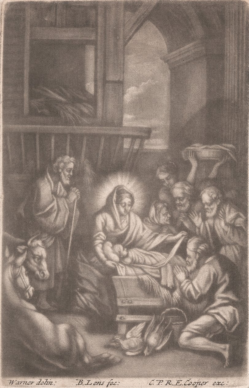 De geboorte van Christus door Bernard Lens