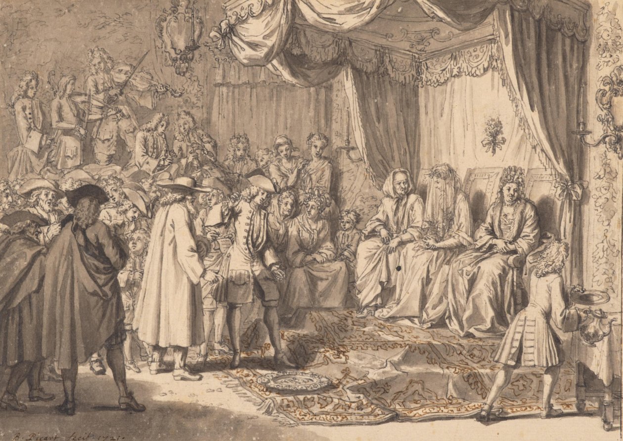 Huwelijk bij de Portugese joden door Bernard Picart