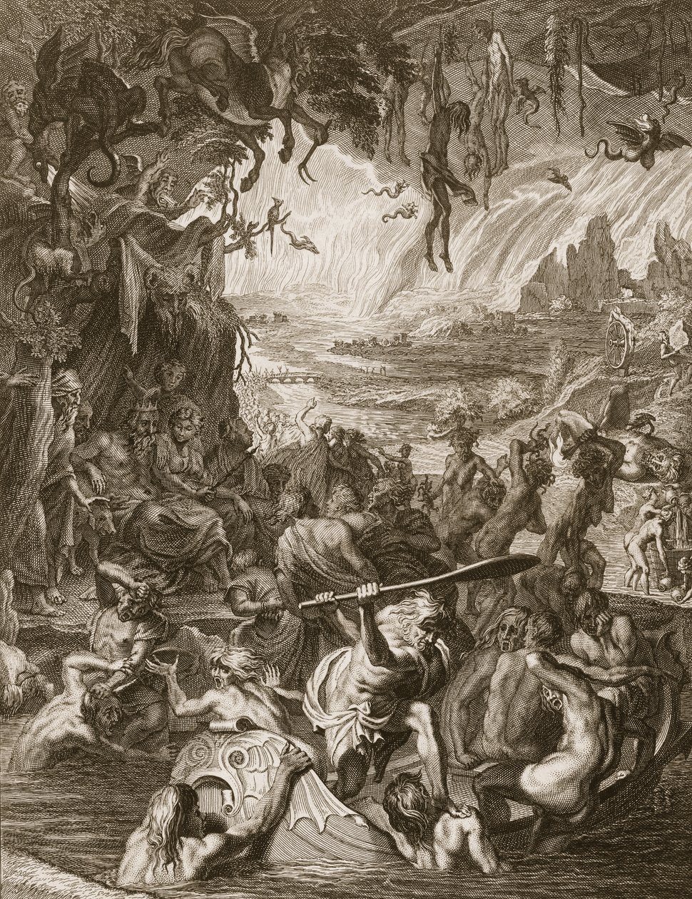 Scène van de Hel door Bernard Picart