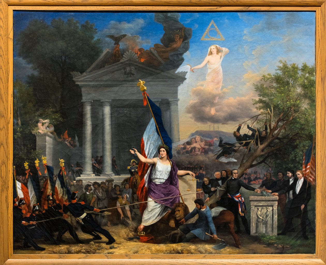 De vrijheidsboom, vóór 1832 (Olieverf op doek) door Bernard Prosper Debia