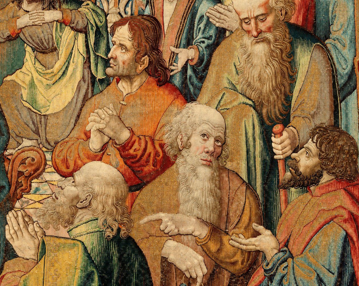 Vlaamse wandtapijt. Passie van Jezus. Nationaal Erfgoed (Patrimonio Nacional) inv 10005817. door Bernard van (after) Orley