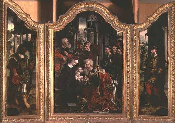 Aanbidding der Wijzen door Bernard van Orley