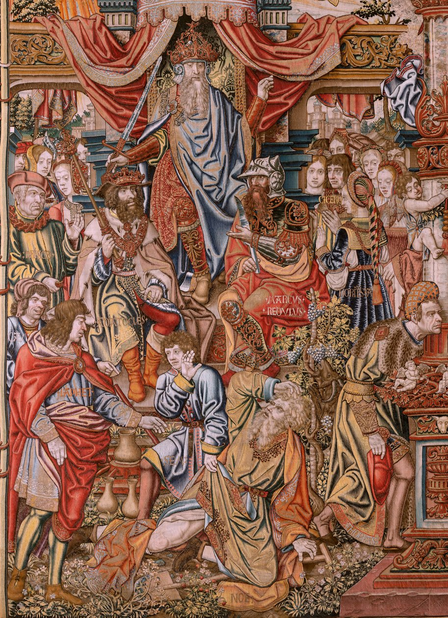 Adel (La Nobleza). Vierde wandtapijt in de serie. Ca 1550. door Bernard van Orley