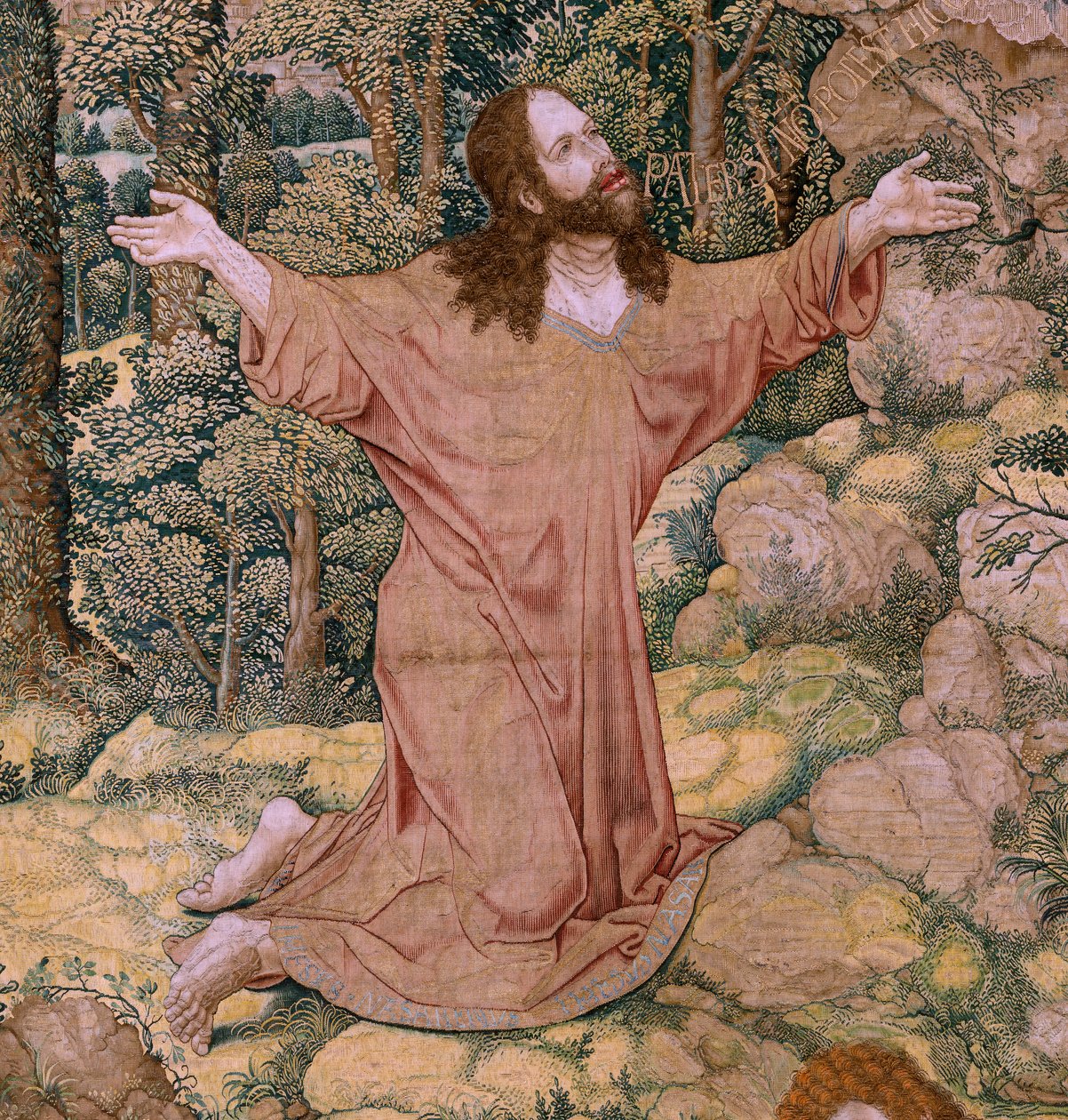 De passie van Christus (De vierkante passie). Christus in de Hof van Olijven (Christus in de Hof van Olijven). Ca 1518-1522. door Bernard van Orley