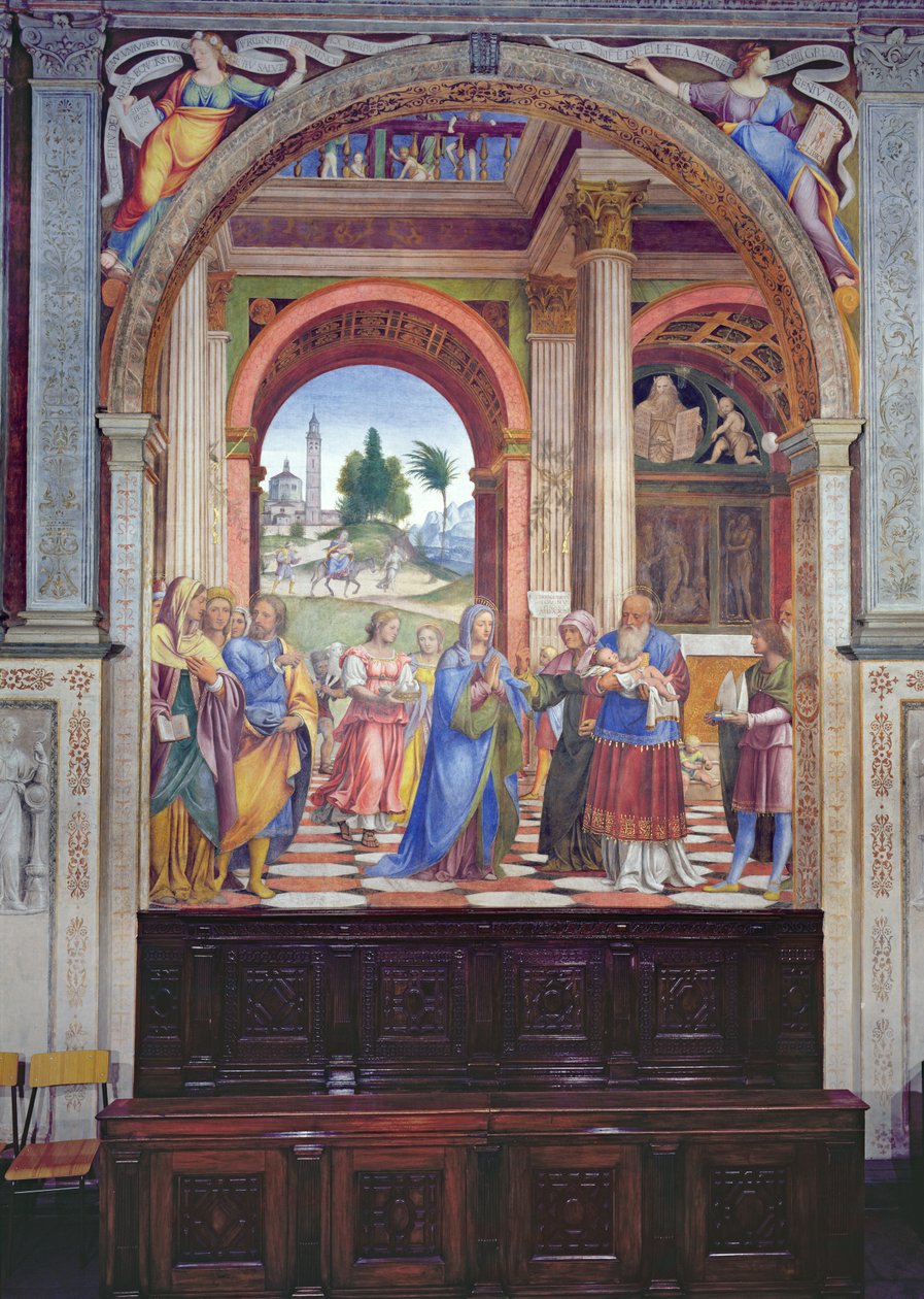 Presentatie in de Tempel, 1525 door Bernardino Luini