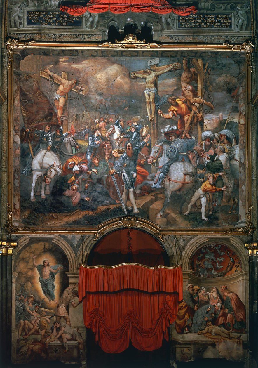 Kruisiging en Afzetting door Bernardino Gatti