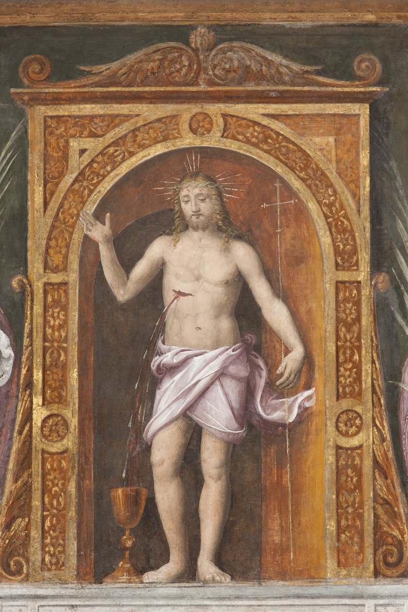 Christus de Verlosser door Bernardino Luini