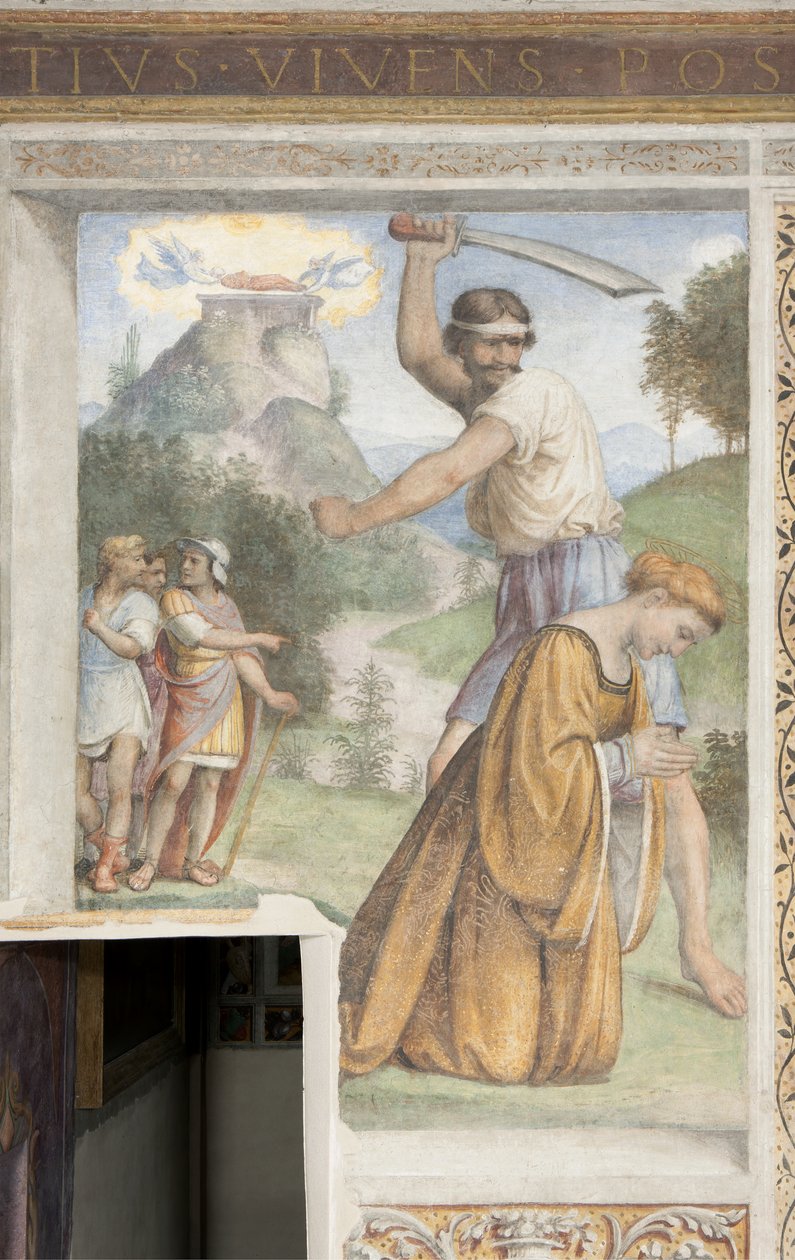 Onthoofding van Sint-Catharina van Alexandrië, Besozzi-kapel door Bernardino Luini