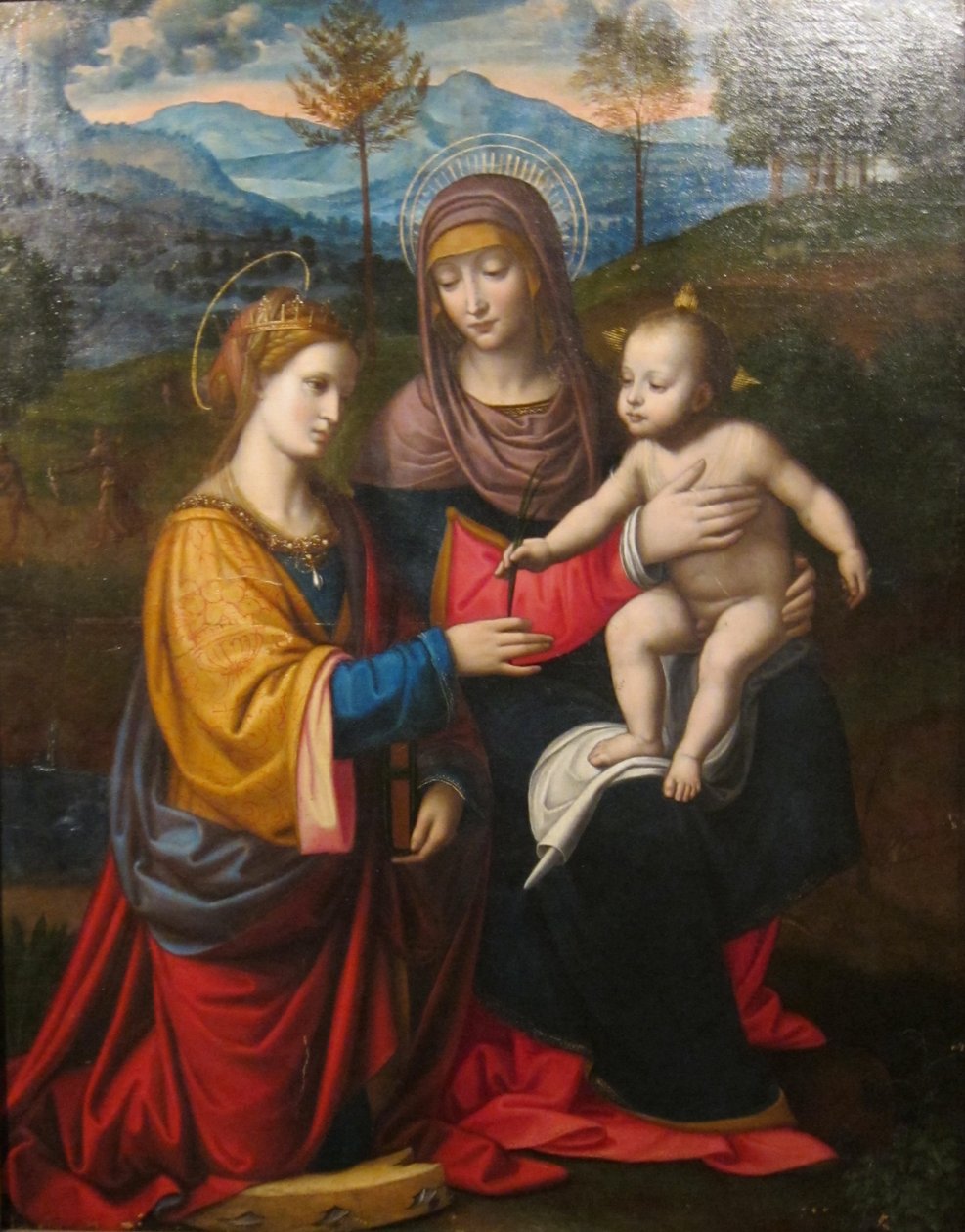 Madonna met kind en de heilige Catharina van Alexandrië