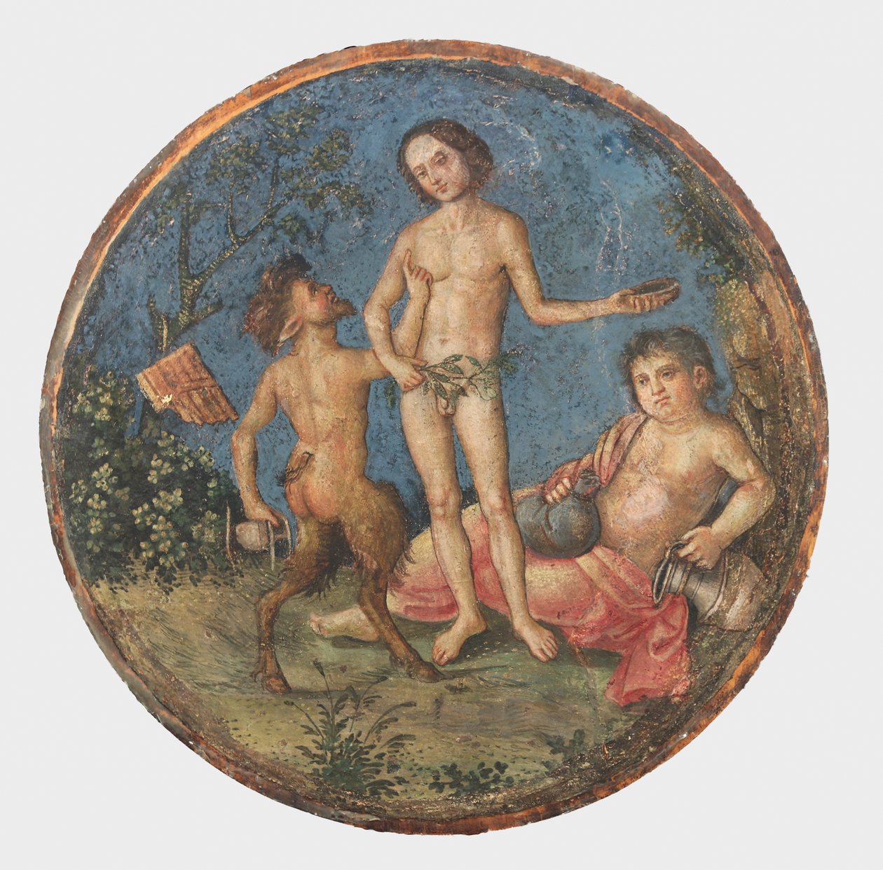 Bacchus, Pan en Silenus door Bernardino Pinturicchio