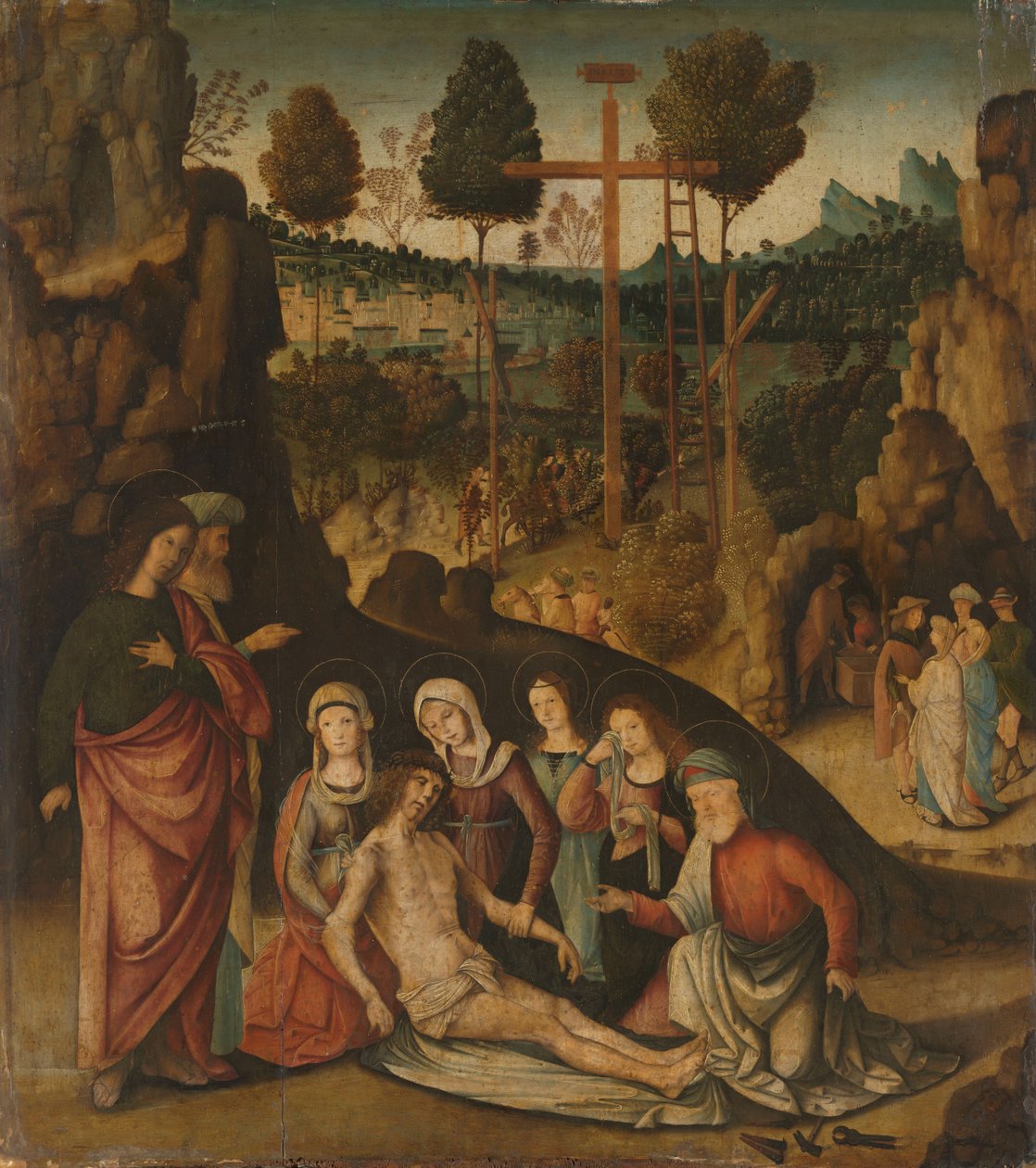Bewening van Christus door Bernardino di Bosio Zaganelli