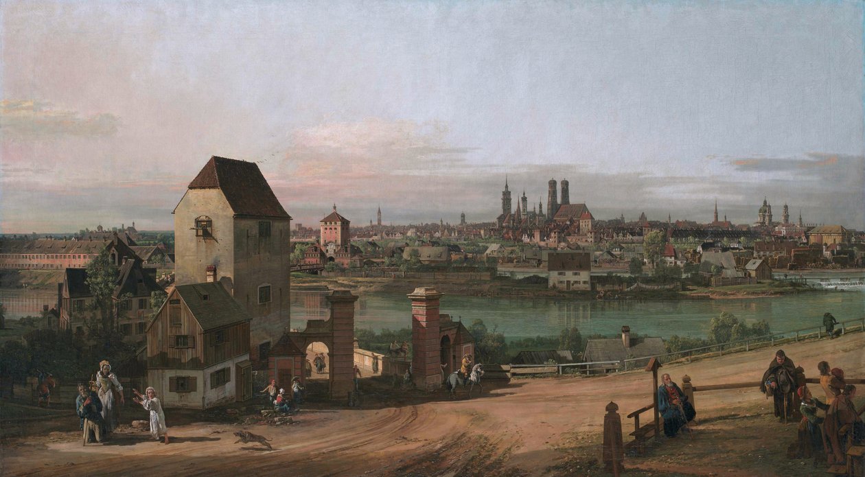 München vanuit Haidhausen door Bernardo Bellotto