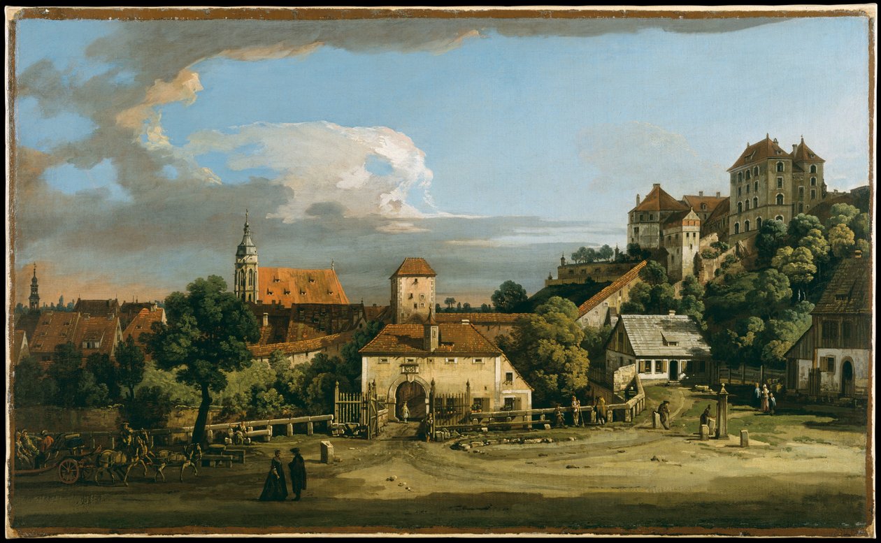 Pirna: de Obertor vanuit het zuiden door Bernardo Bellotto
