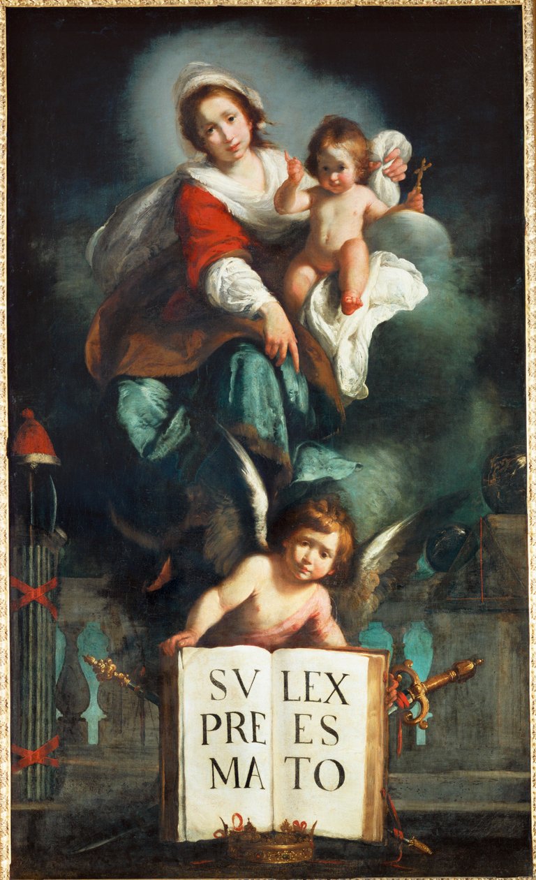 La Madone de la Justice - De Madonna van Justitie ... door Bernardo Strozzi