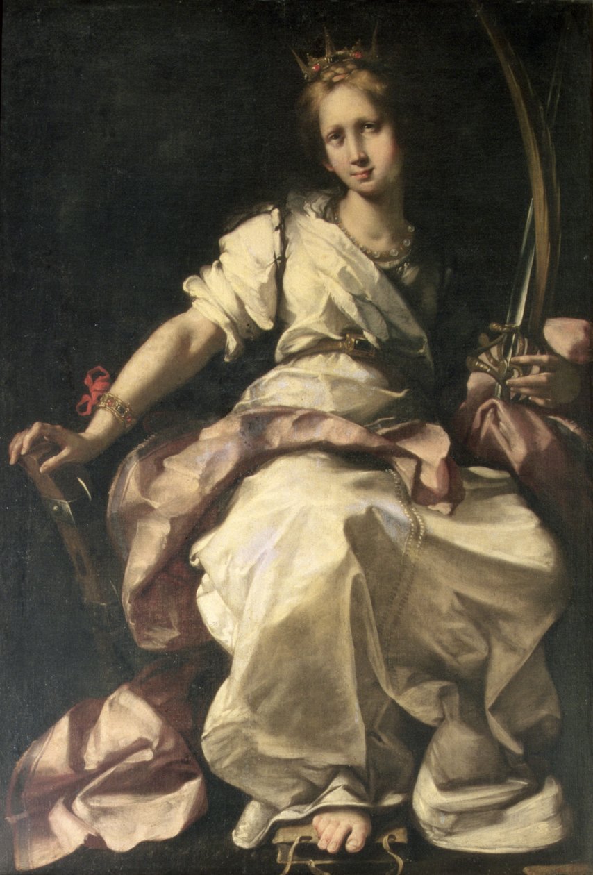 St. Catharina van Alexandrië door Bernardo Strozzi