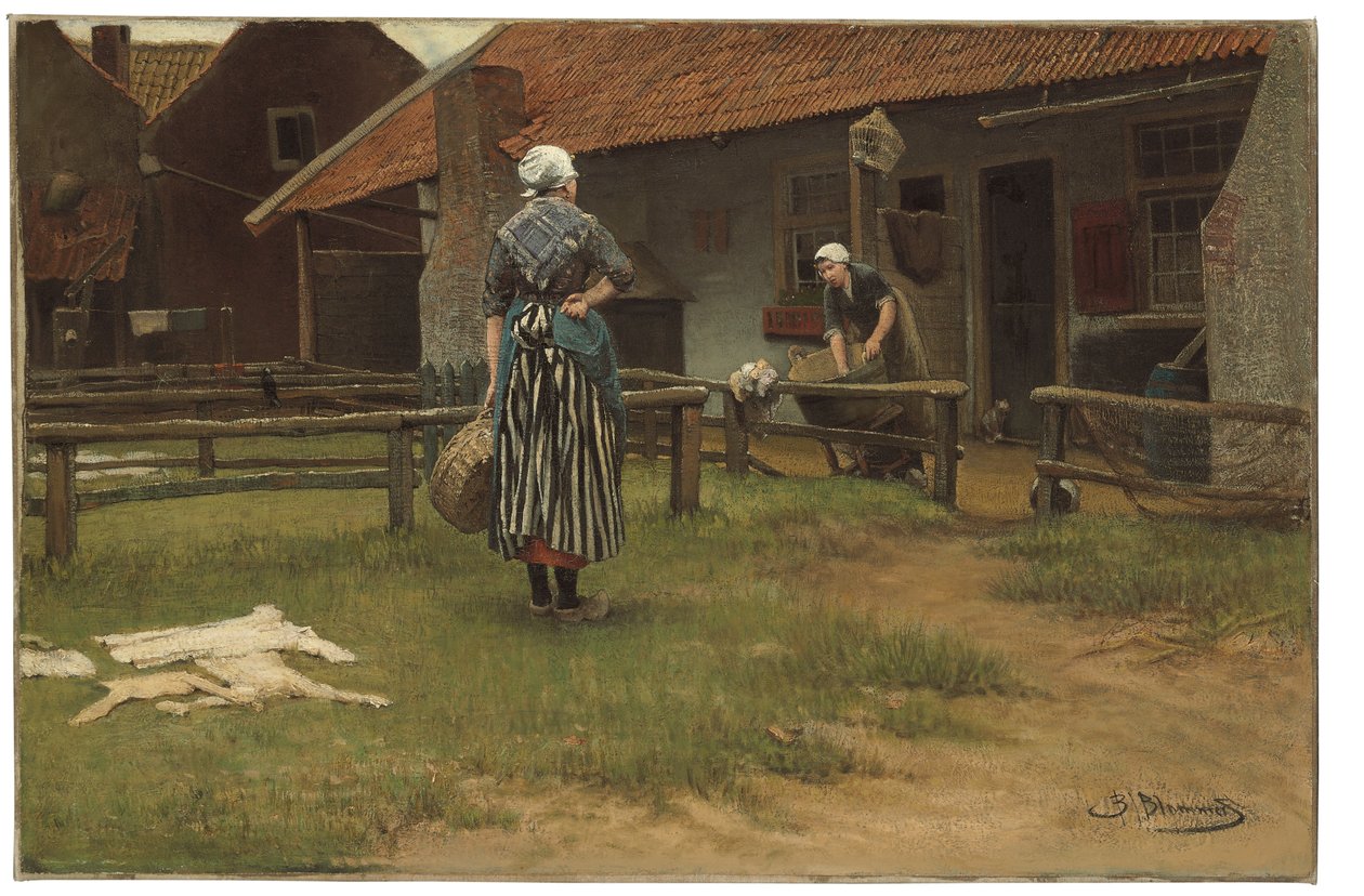 Wasdag door Bernardus Johannes Blommers or Bloomers