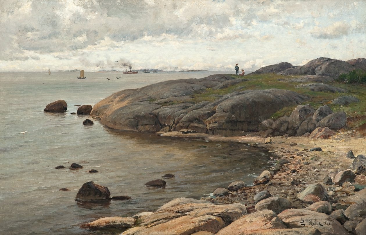 Kustzicht door Berndt Lindholm