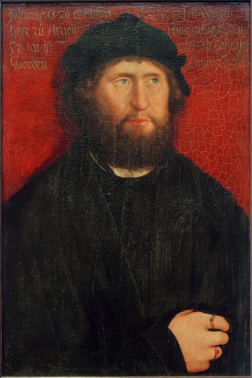 Portret van Johann I. Graaf van Montfort-Rothenfels door Bernhard Strigel