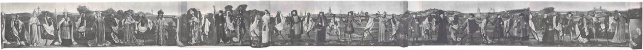 Lübecks Danse Macabre voor oorlogsfoto door Bernt Notke