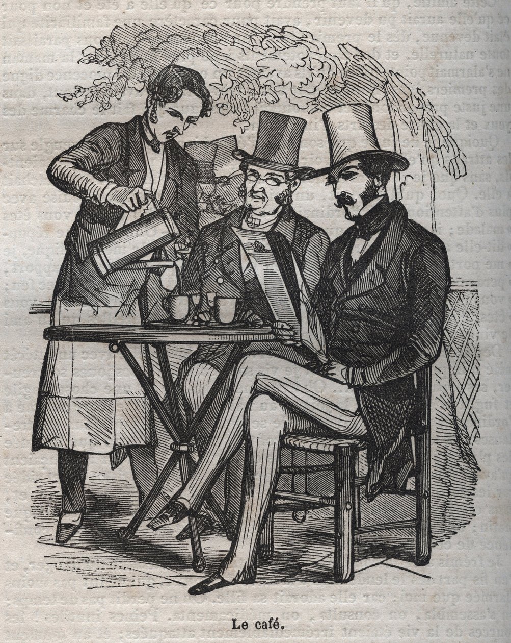Le cafe - gravure in 