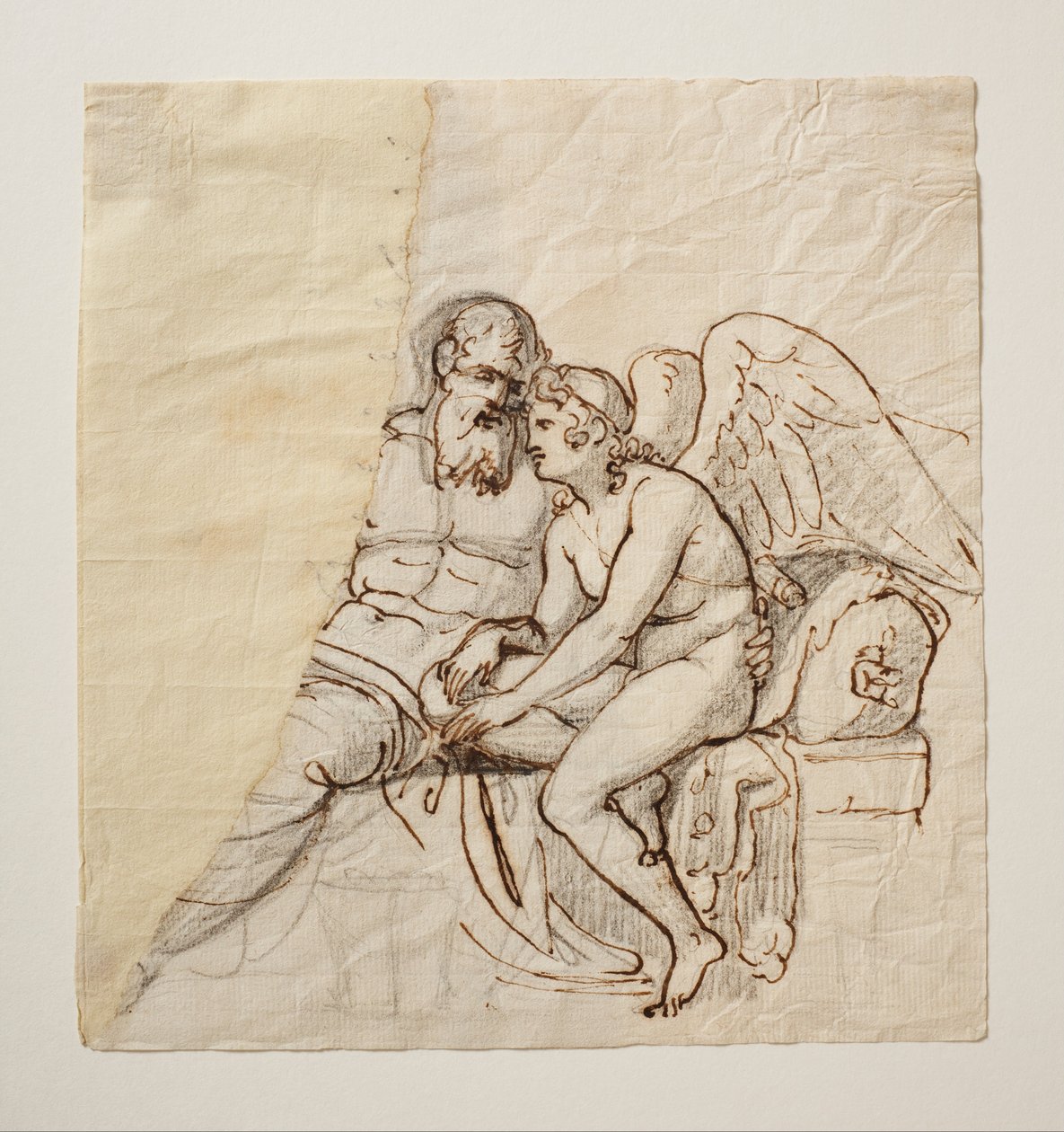 Cupido en Anacreon door Bertel Thorvaldsen