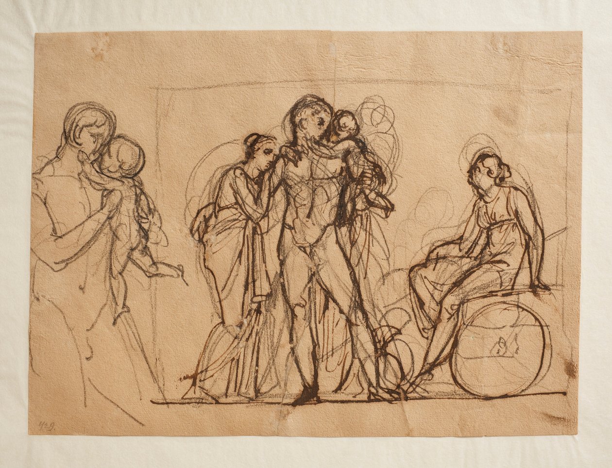 Hectors afscheid van Andromache en Astyanax door Bertel Thorvaldsen