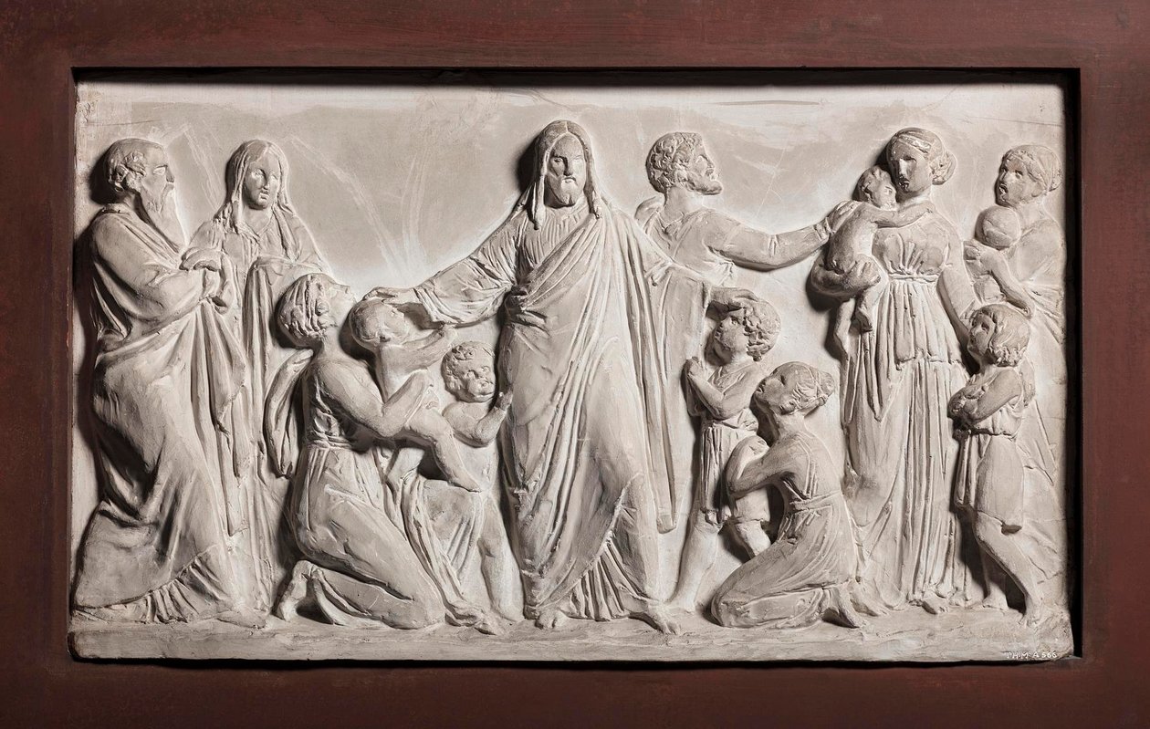 Christus zegent de kinderen door Bertel Thorvaldsen
