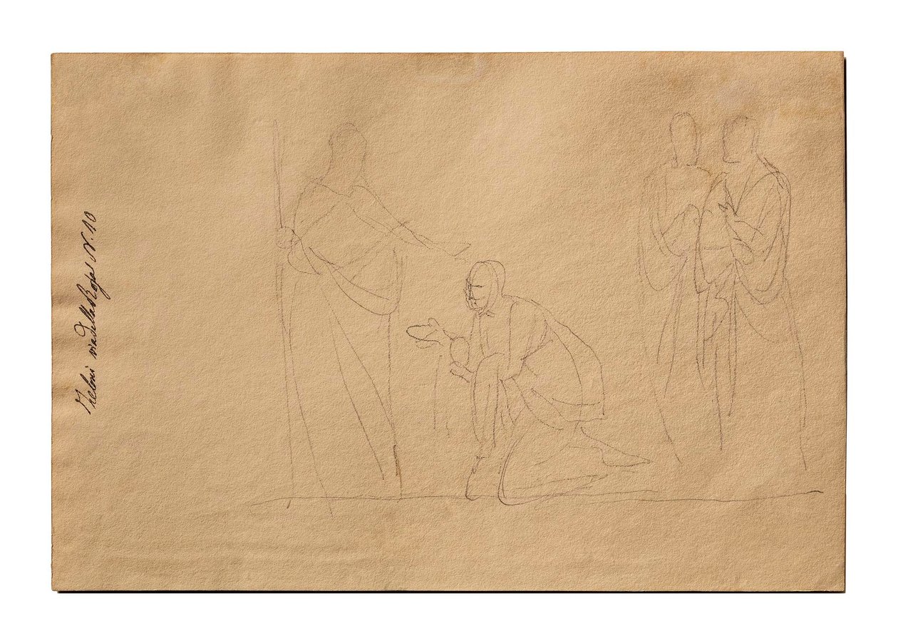 Christus und die kanaanäische Frau door Bertel Thorvaldsen