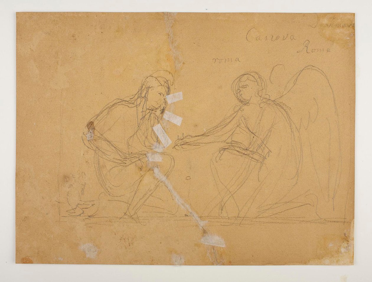 Cupid und Ganymede spielen Terre door Bertel Thorvaldsen